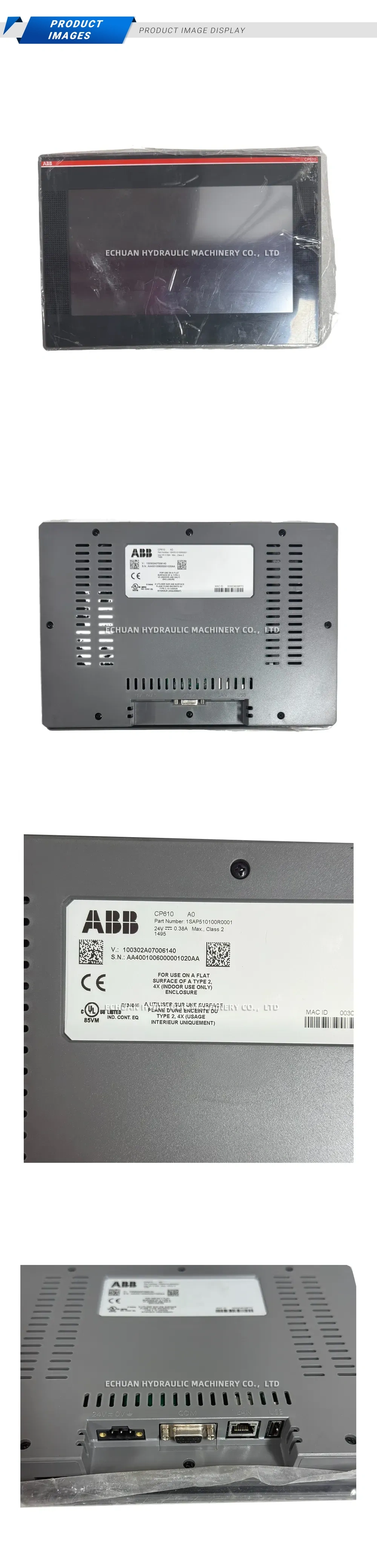 ABB CP610 Industrial Control Panel Description