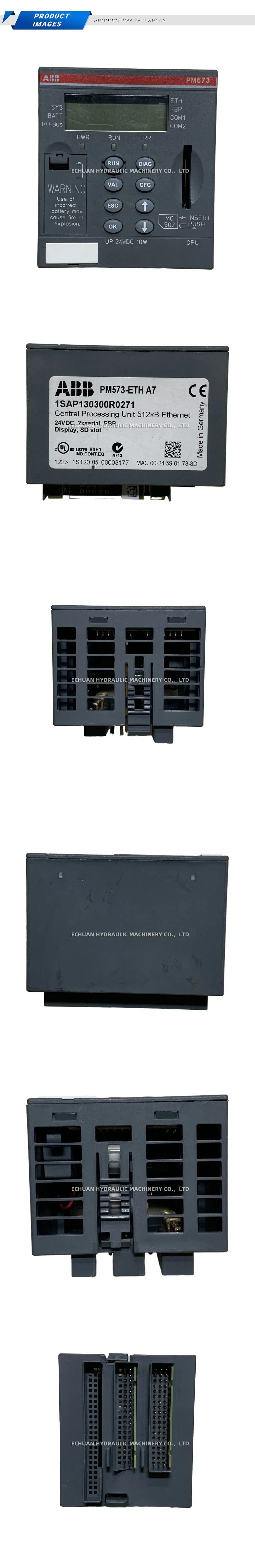 ABB PM573-ETH A7 Central Processing Unit (CPU) Description
