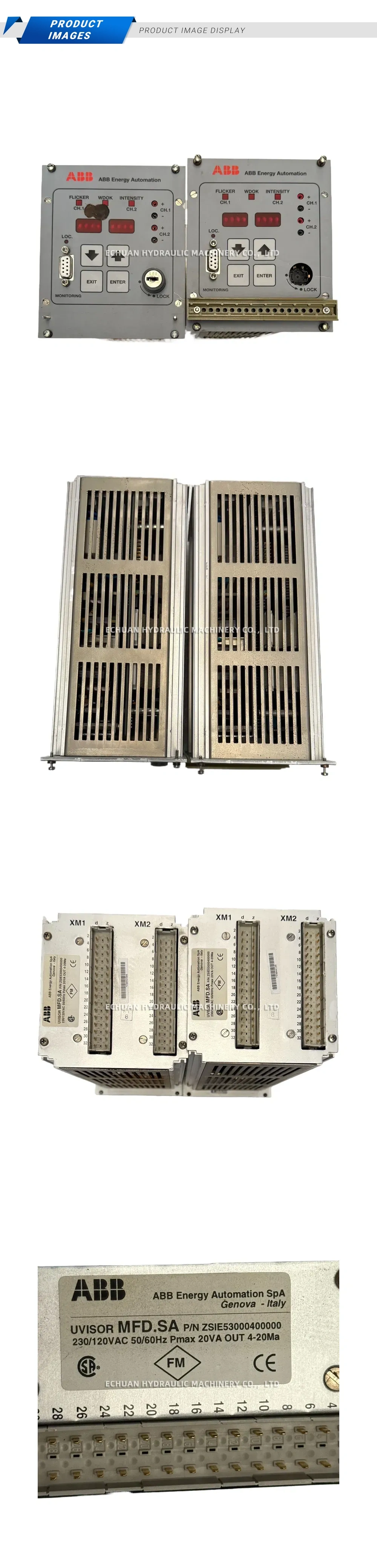 ABB UVISOR MFD.SA Flame Detector Module Description