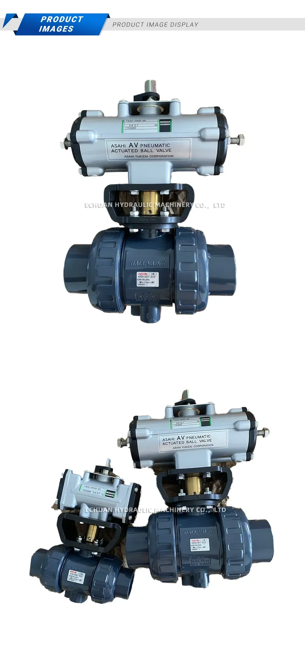 ASAHI TA2A-050D-00 Pneumatic Actuated Ball Valve Description