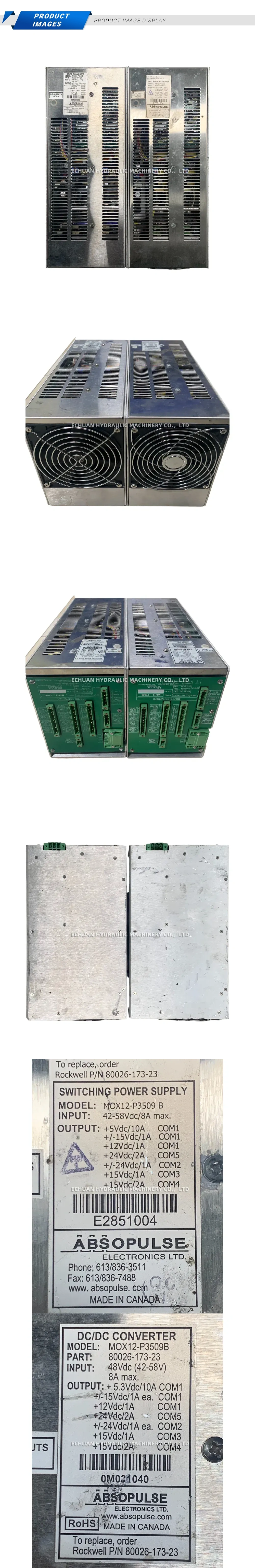 Absopulse MOX12-P3509B DC/DC Converter Switching Power Supply Description