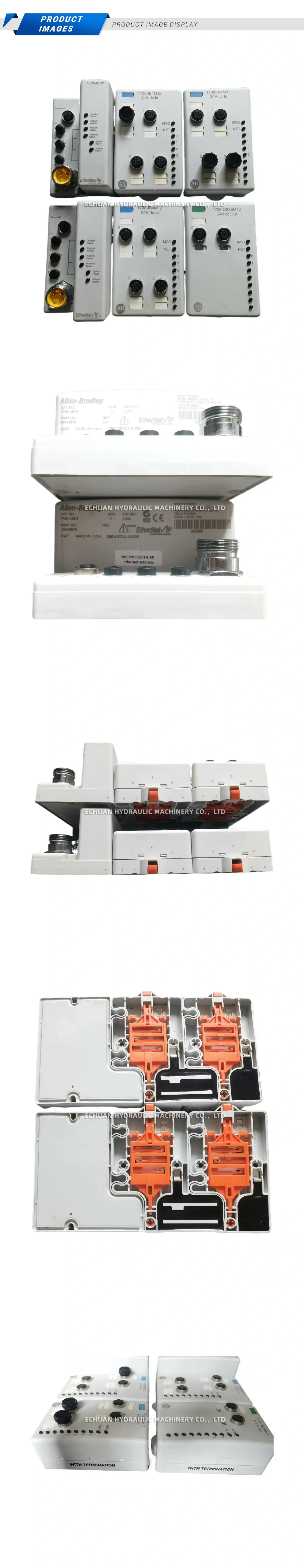 Allen-Bradley 1738-AENT, 1738-IB4M12, 1738-OB2EM12 EtherNet/IP Adapter and Point I/O Modules Description