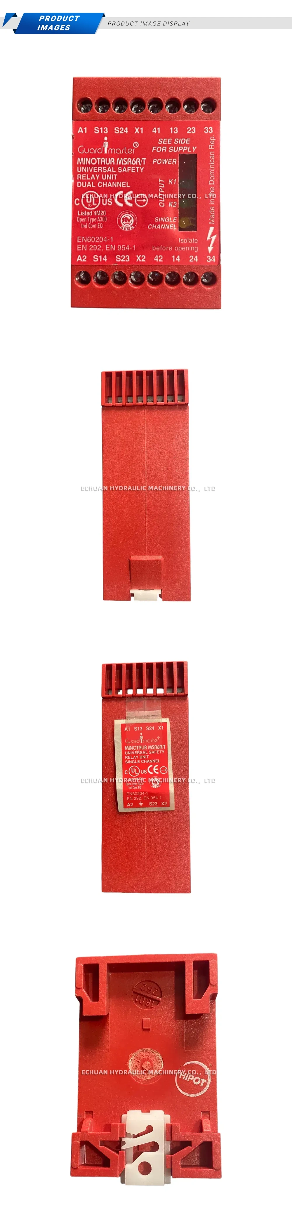 Allen-Bradley / Guardmaster 440R-C23017 / MSR6R/T Universal Safety Relay Unit Description