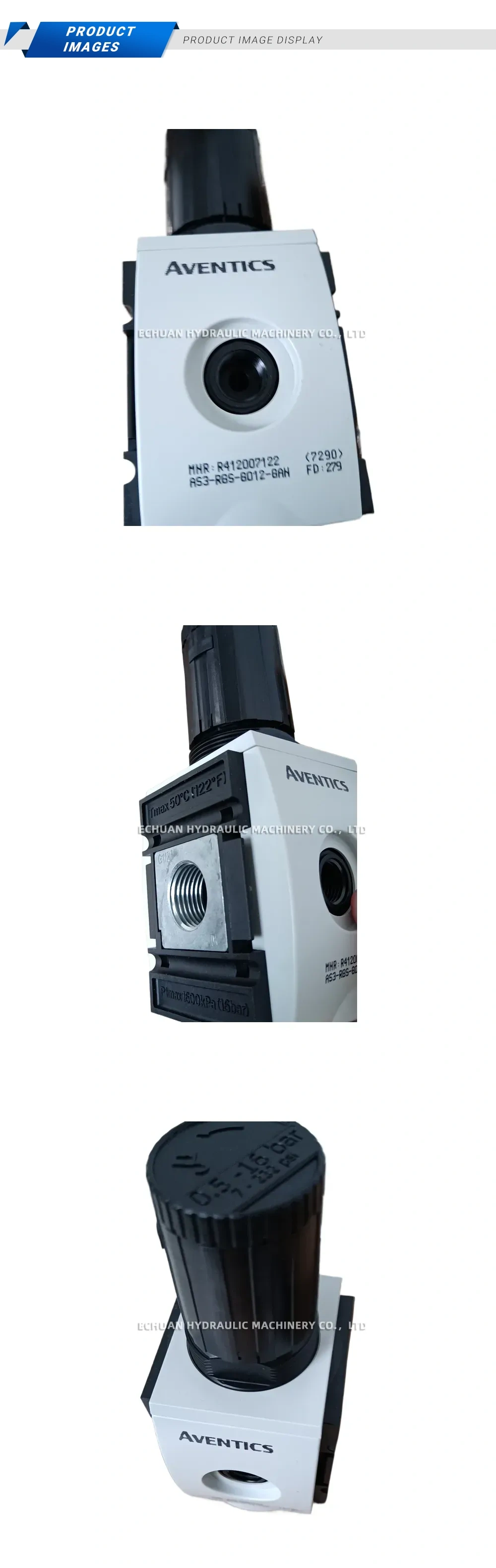 Aventics R412007122 Pneumatic Pressure Regulating Valve Description
