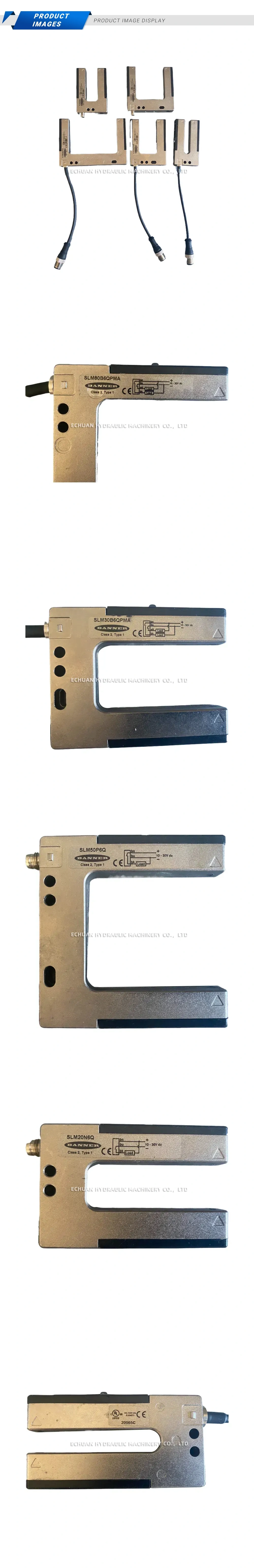 BANNER SLM80B6QPMA, SLM30B6QPMA, SLM50P6Q, SLM20N6Q Slot Sensor Description