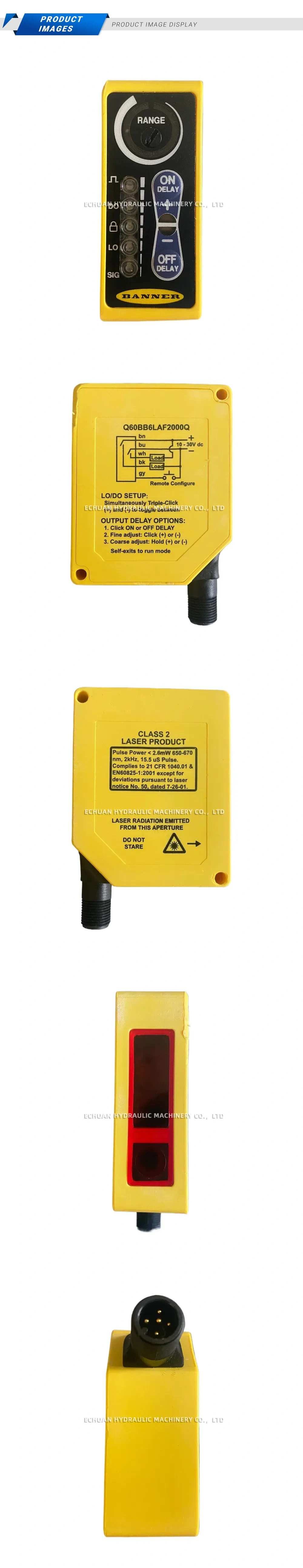 Banner Q60BB6LAF2000Q Laser Photoelectric Sensor Description