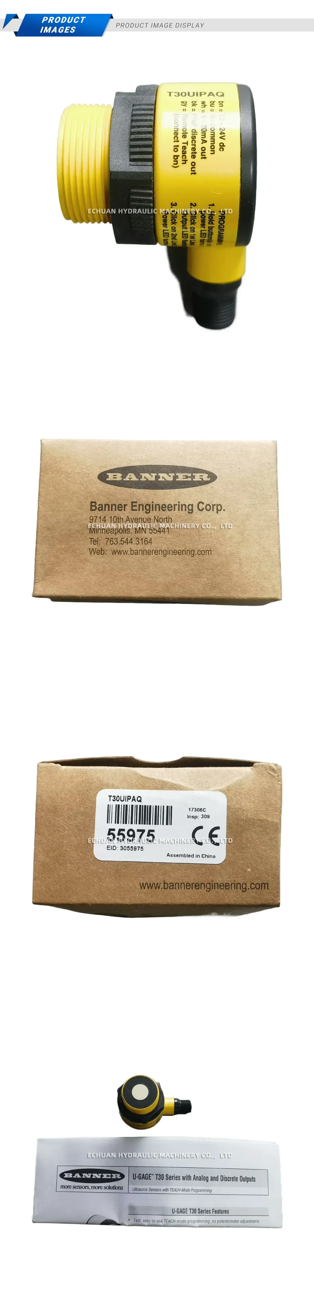 Banner T30UIPAQ Ultrasonic Sensor Description