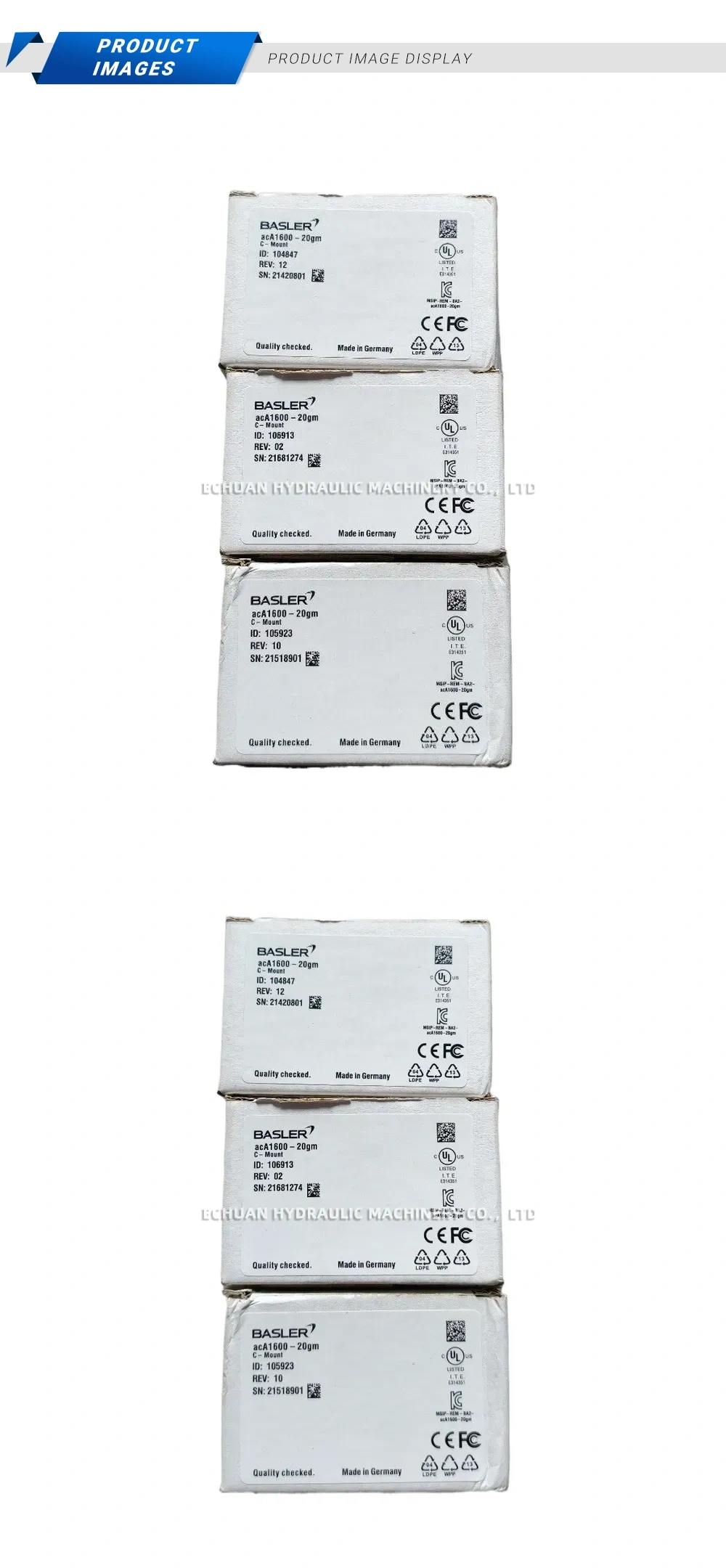 Basler acA1600-20gm Industrial Camera Description