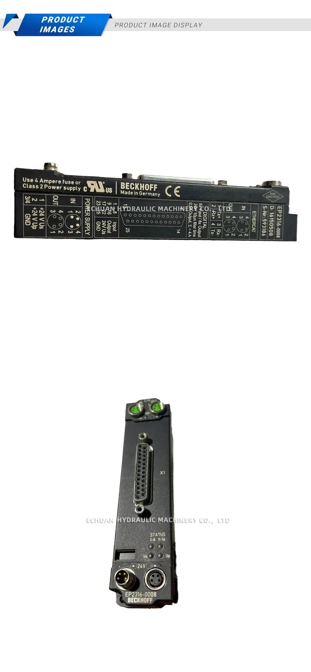 Beckhoff EP2316-0008 EtherCAT Digital Input/Output Module Description