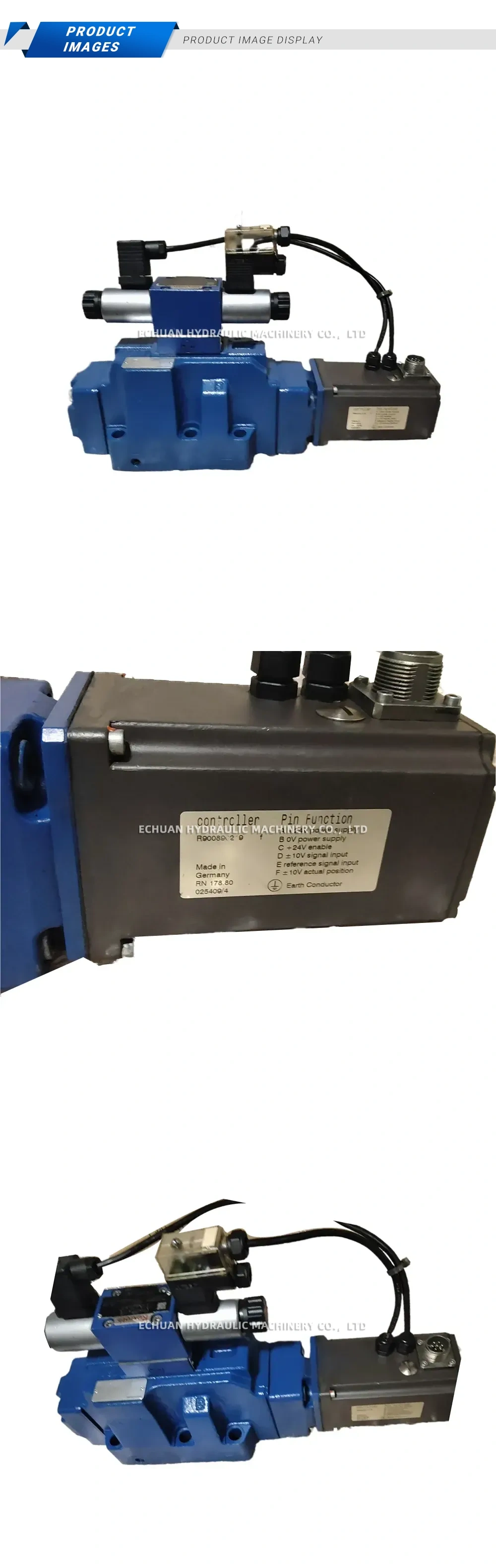 Bosch Rexroth R900850209 Electro-hydraulic Proportional Directional Valve with Integrated Controller Description