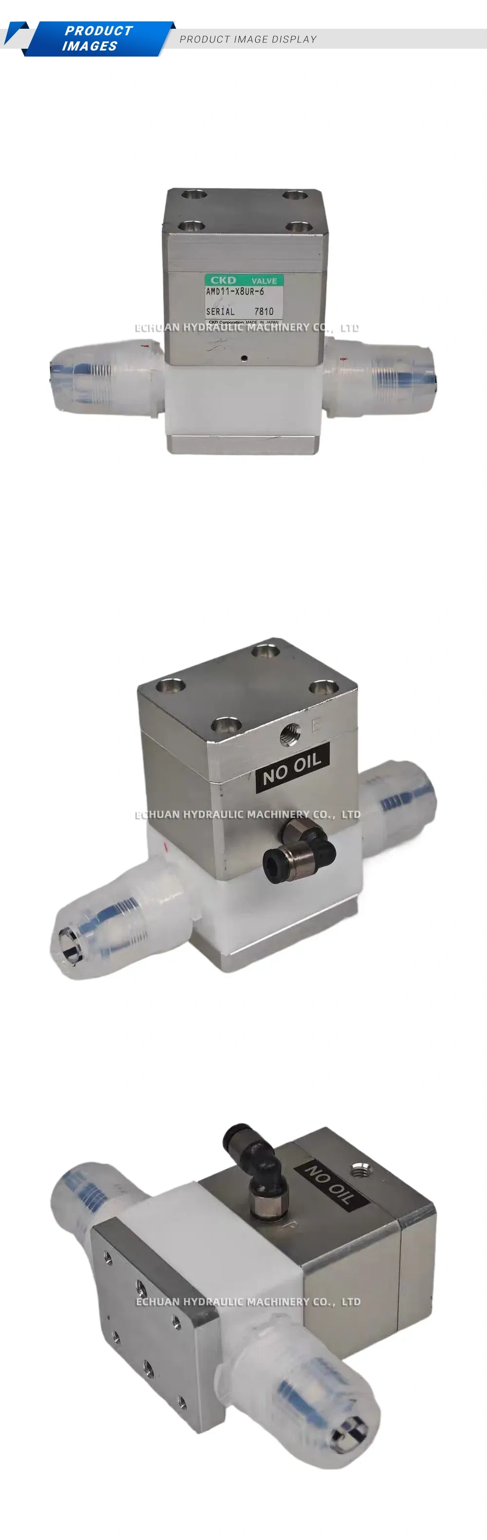 CKD AMD11-X8UR-6 Pneumatic Valve Description