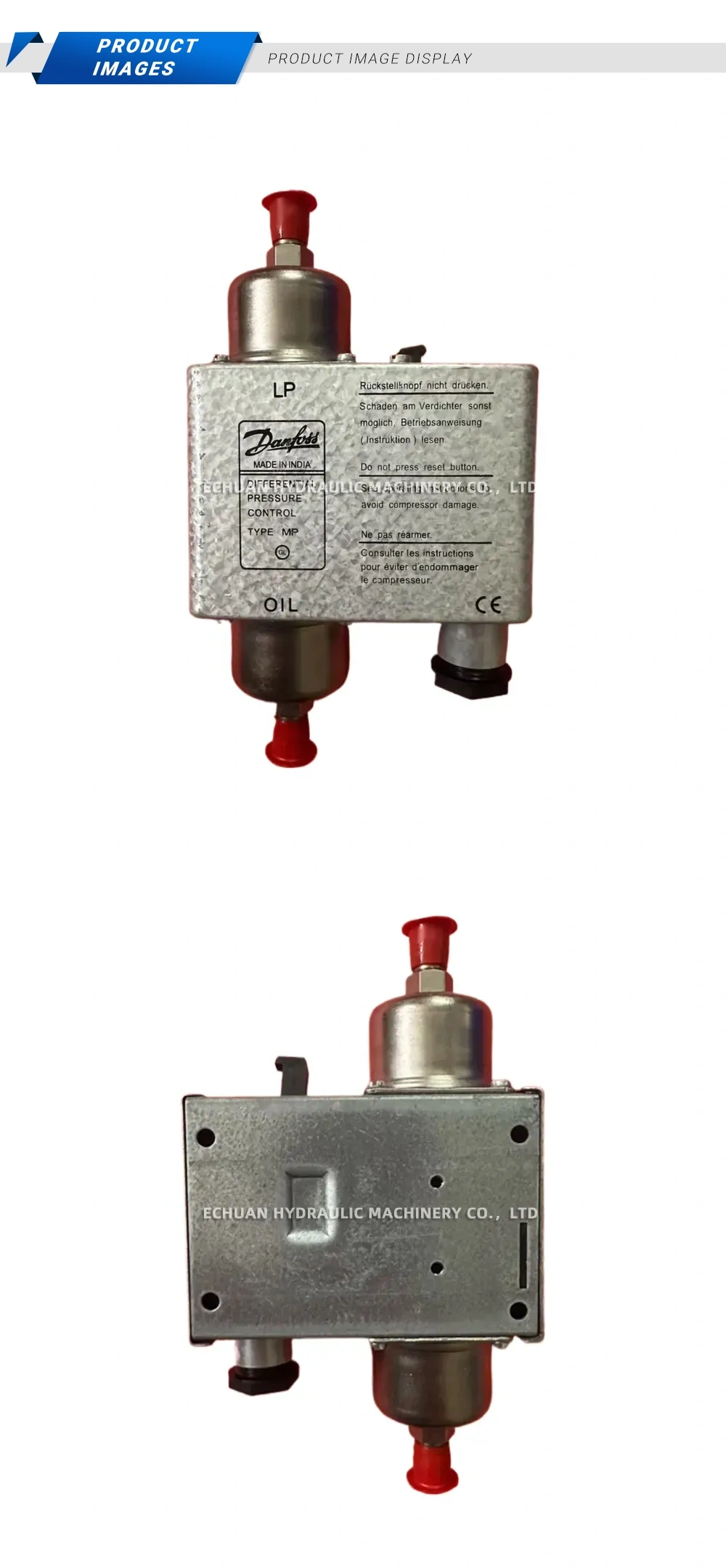 Danfoss MP 54 Differential Pressure Control Description