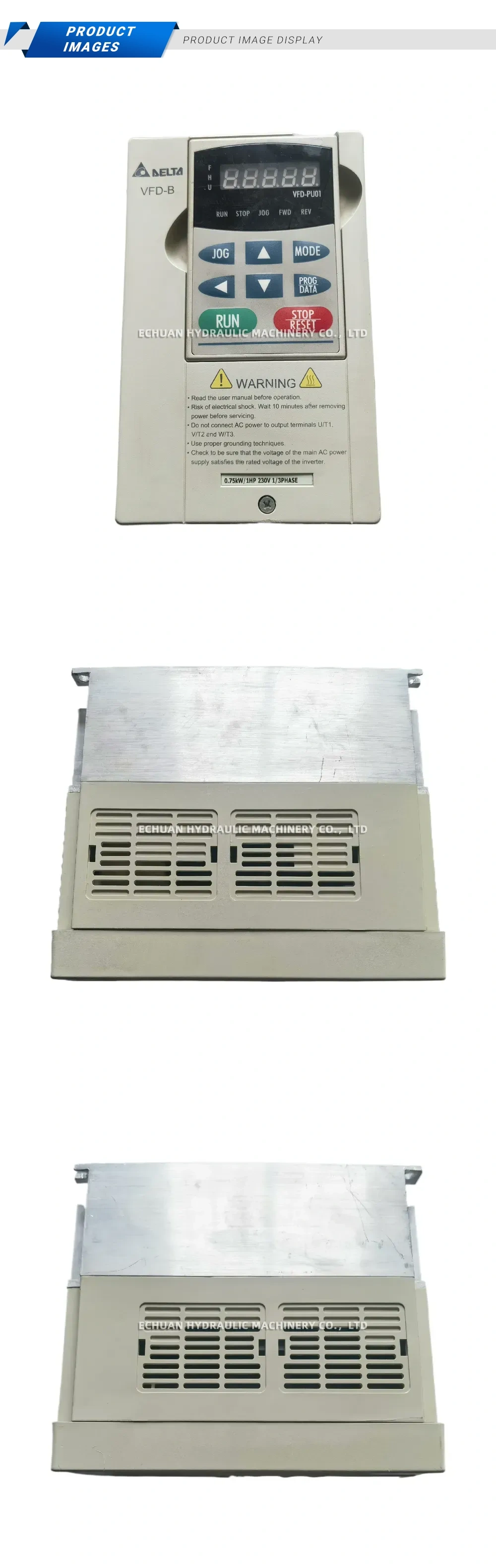 Delta VFD007B21A AC Motor Drive / Variable Frequency Drive Description