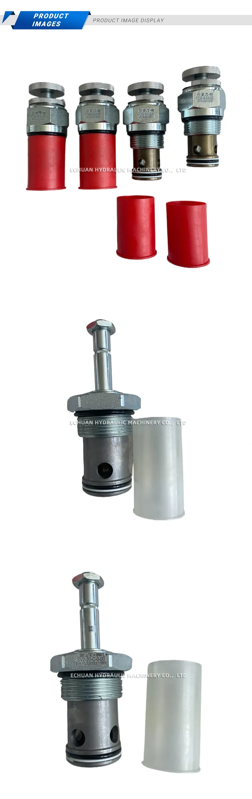 EATON FCV6-16-S-0-NV Hydraulic Flow Control Valve Cartridge Description