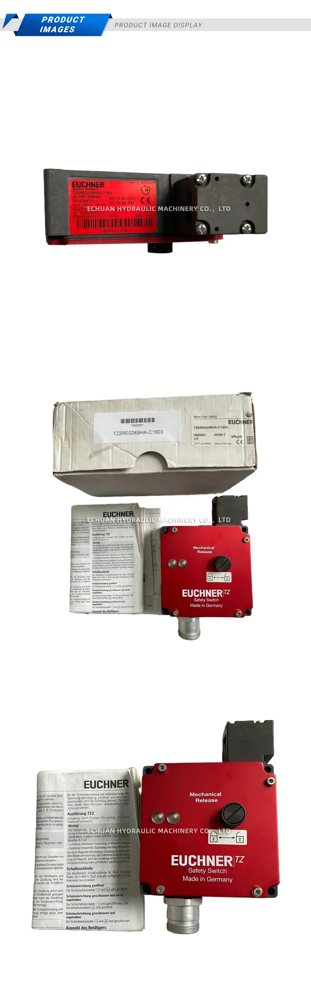 EUCHNER TZ2RE024BHA-C1903 Safety Switch Description