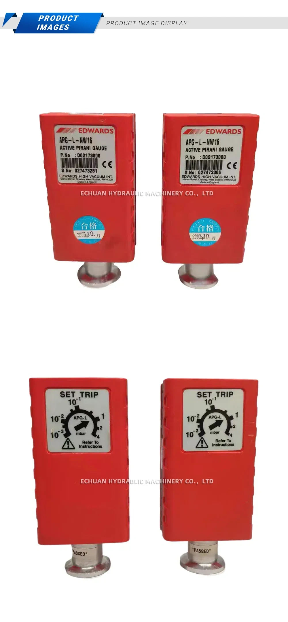 Edwards APG-L-NW16 Active Pirani Gauge Description