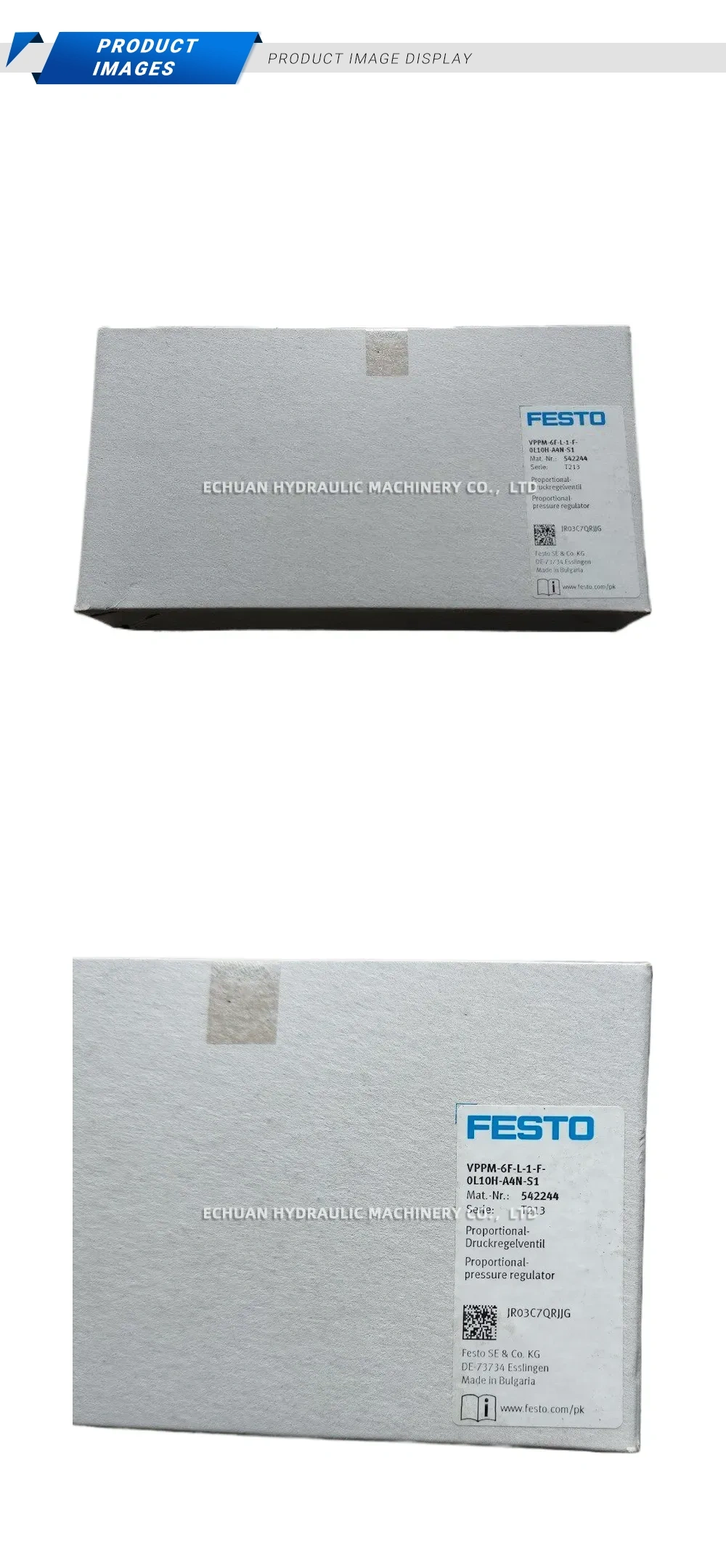 FESTO VPPM-6F-L-1-F-0L10H-A4N-S1 Proportional-pressure regulator Description