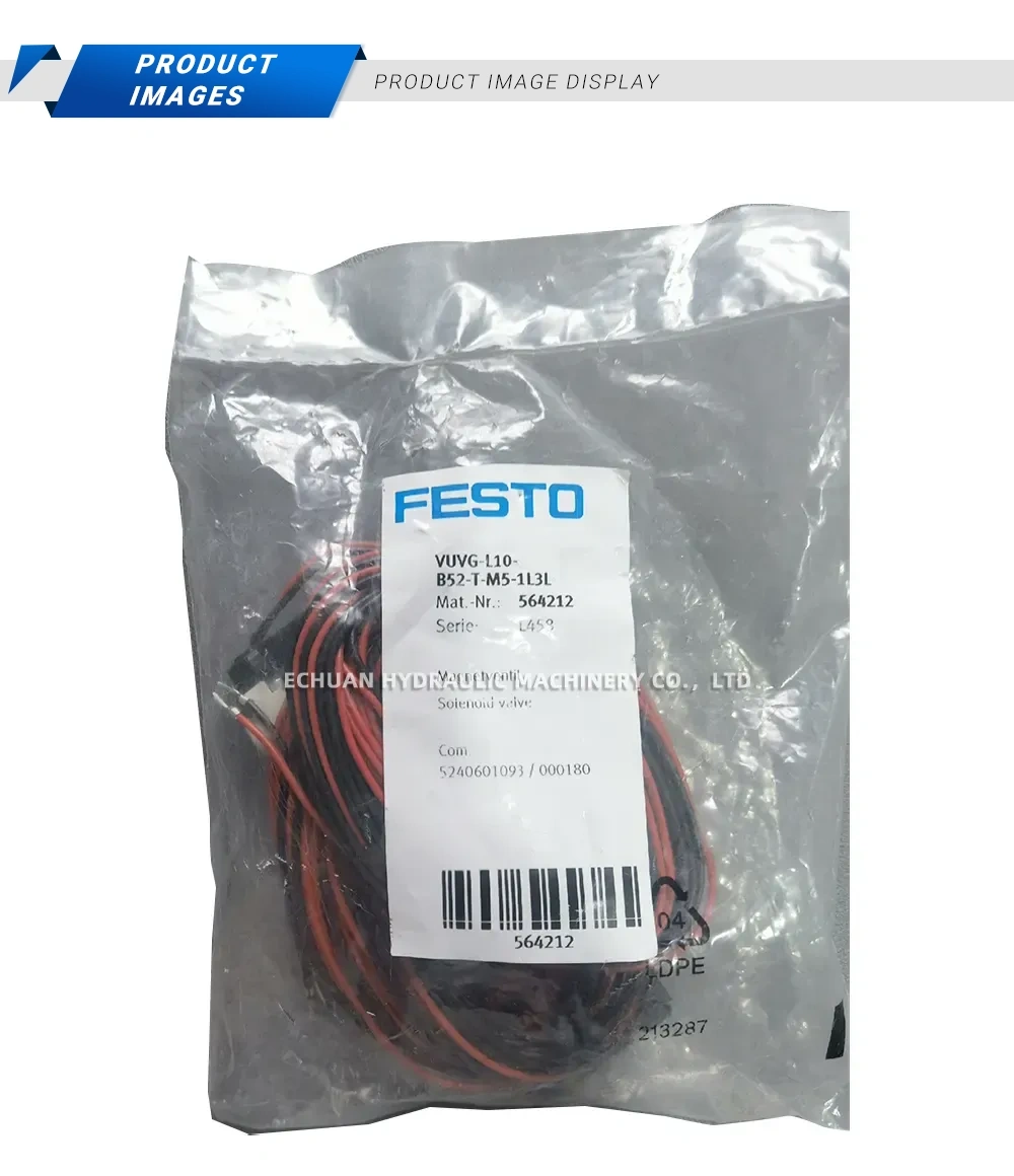 FESTO VUVG-L10-B52-T-M5-1L3L Solenoid Valve Description