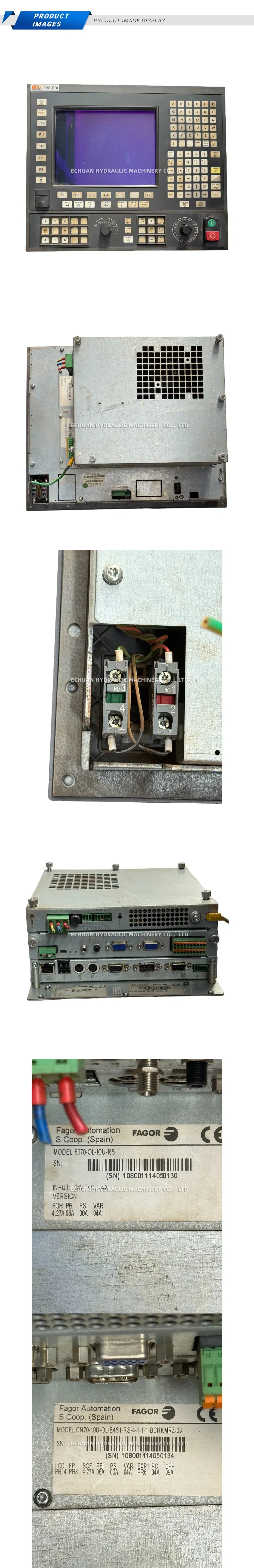 Fagor PMC-3000 CNC Control Panel Description