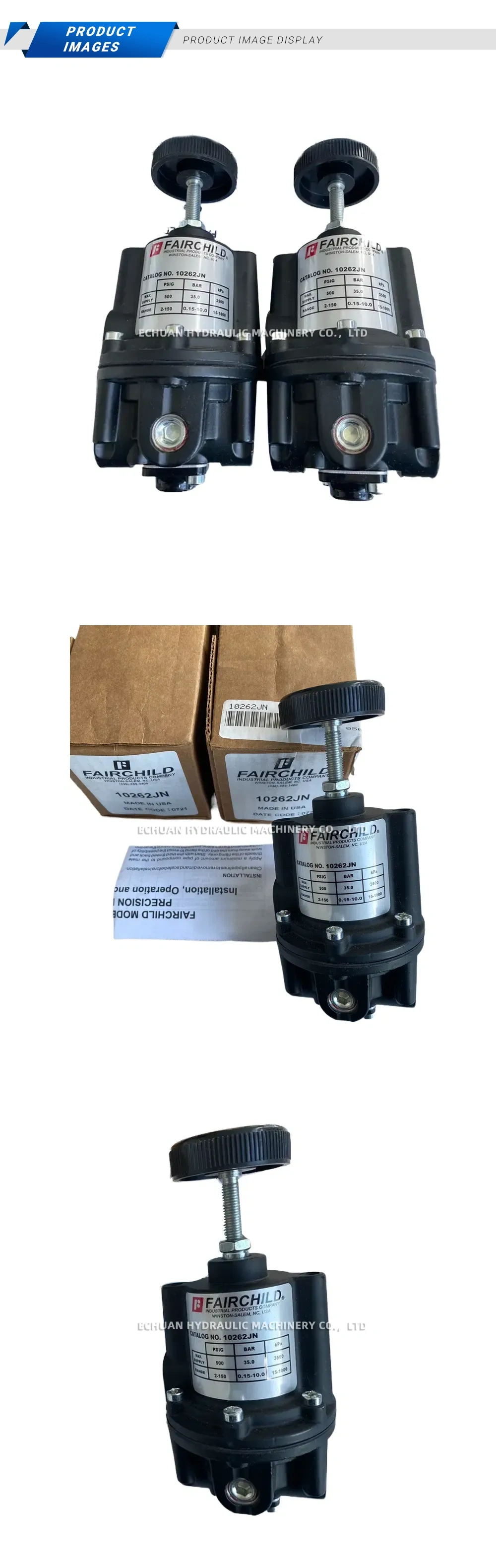 Fairchild 10262JN Pressure Regulator Description