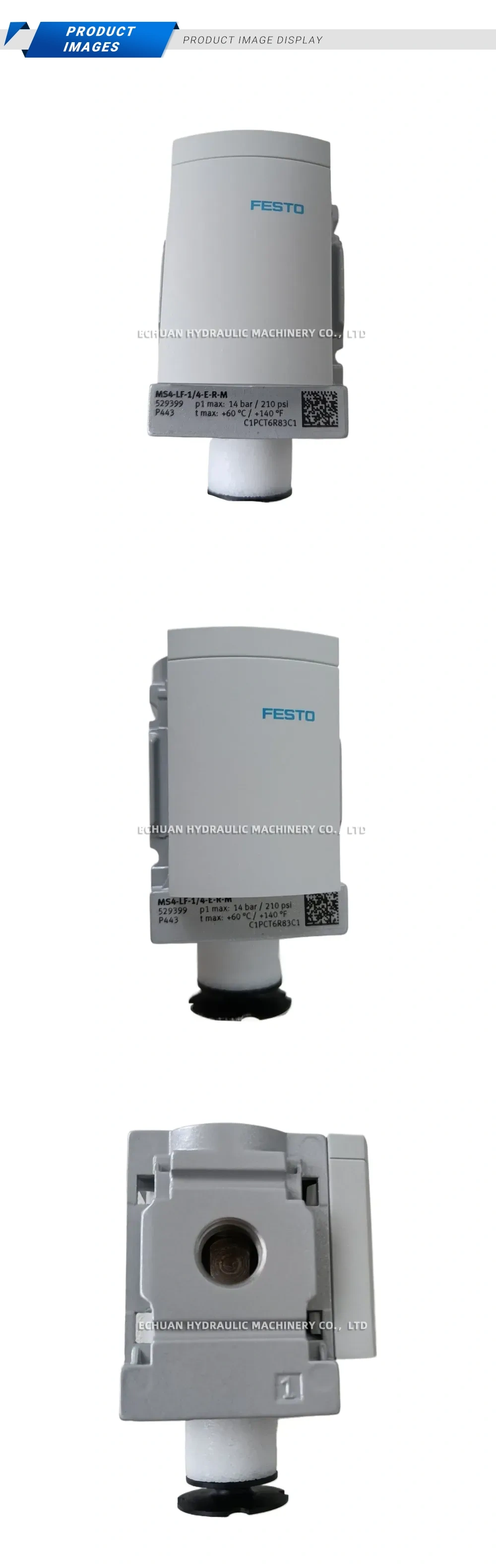 Festo MS4-LF-1/4-E-R-M Pneumatic Filter Element Description