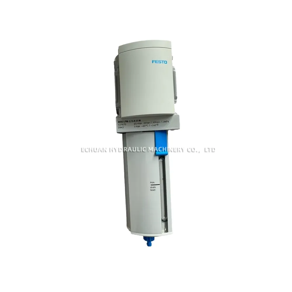 Festo SDE3-D10D-B-HQ4-2P-M8-EX2, MS6-LFM-1/2-A-U-M Pressure Sensor and Micro-fog Separator