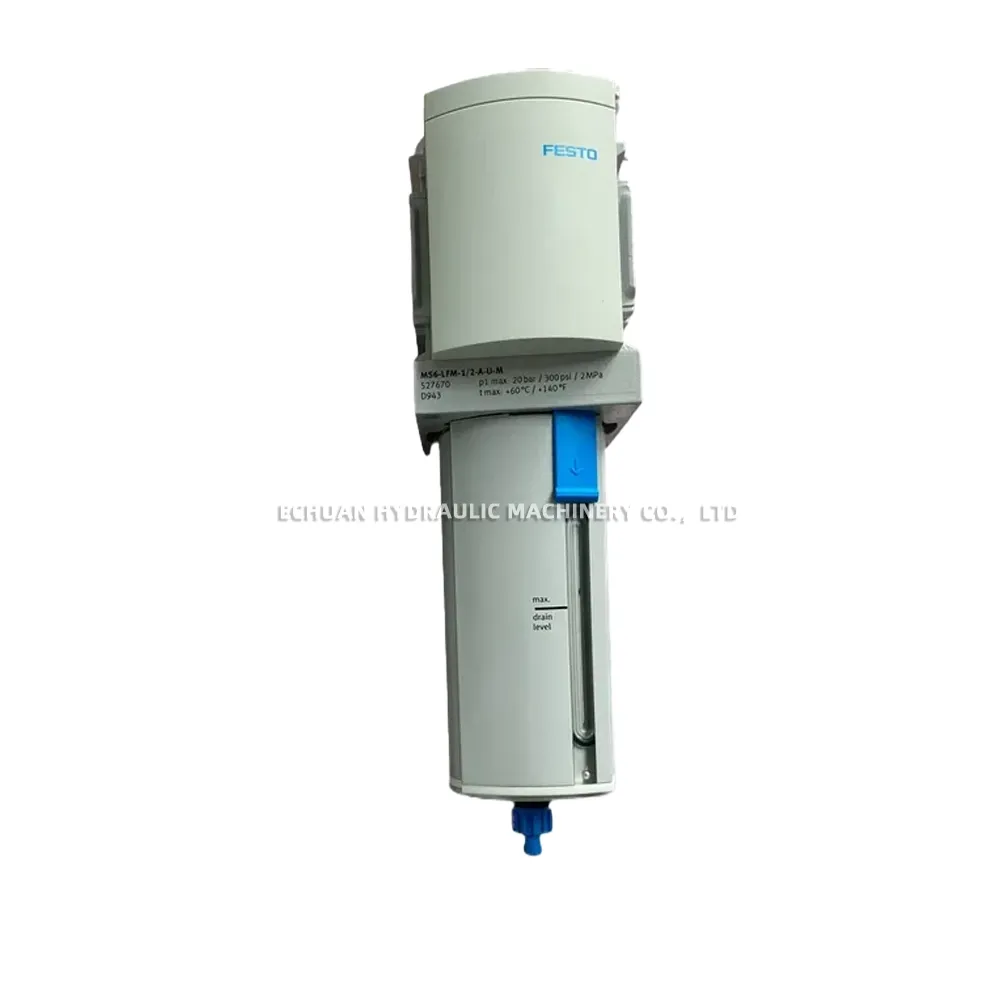 Festo SDE3-D10D-B-HQ4-2P-M8-EX2, MS6-LFM-1/2-A-U-M Pressure Sensor and Micro-fog Separator