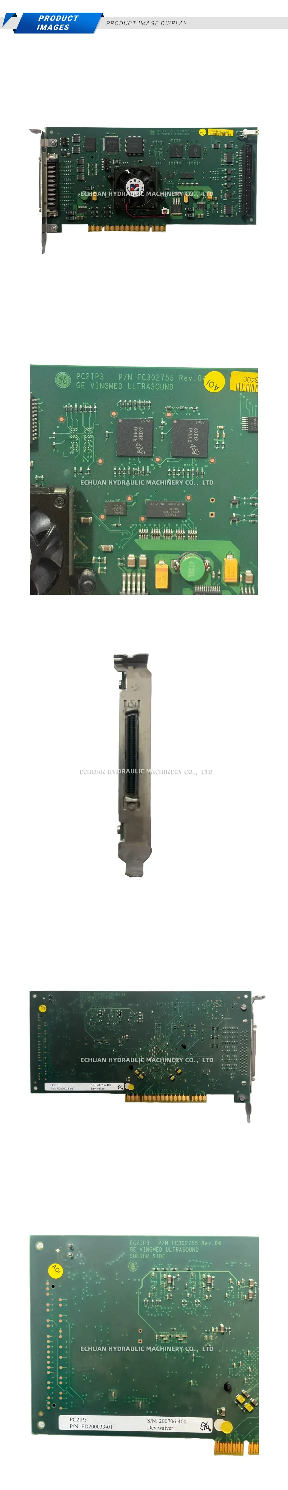 GE PC2IP3 Ultrasound Interface Card Description