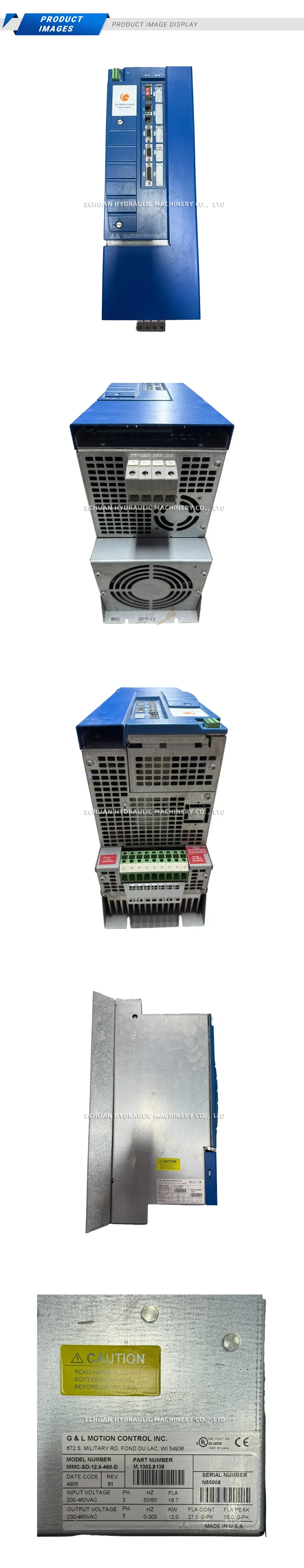 G&L Motion Control MMC-SD-12.0-460-D AC Servo Drive Description