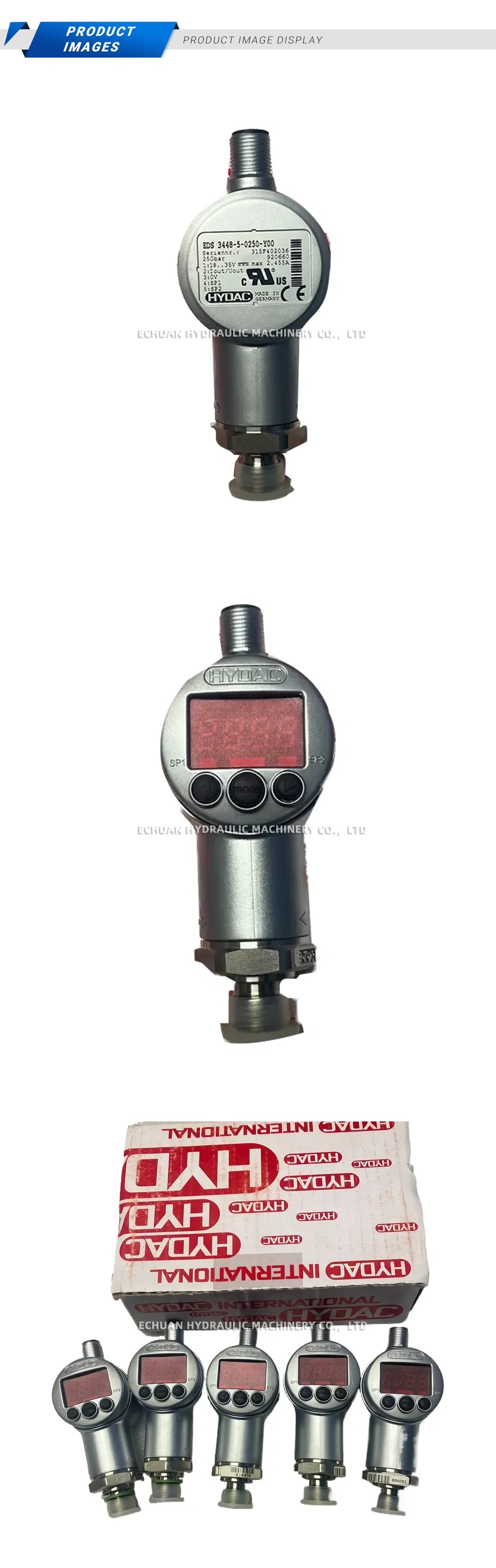 HYDAC EDS 3448-5-0250-Y00 Digital Pressure Switch Description