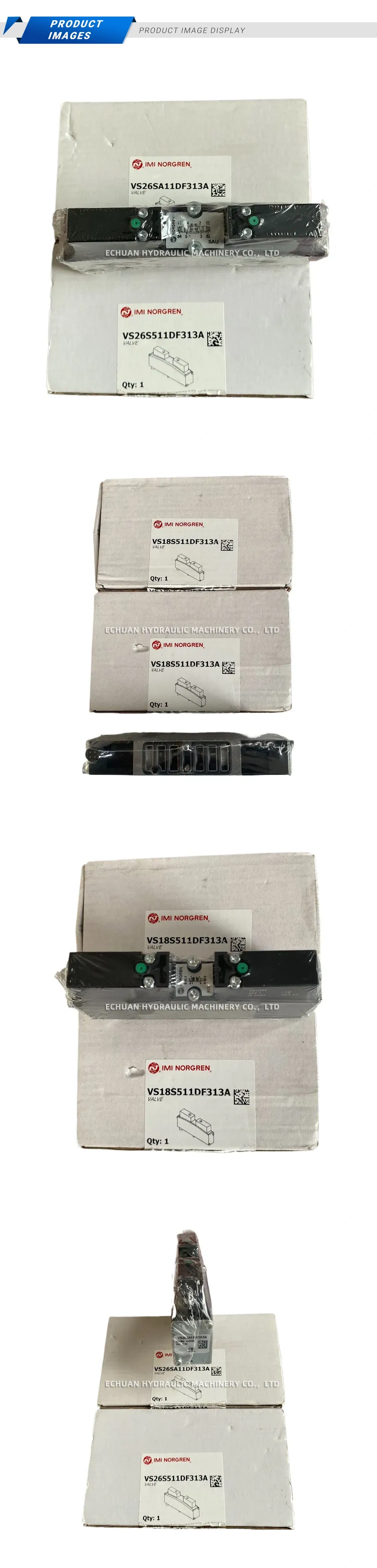 IMI NORGREN VS18S511DF313A / VS26SA11DF313A / VS26S511DF313A Pneumatic Solenoid Valve Description