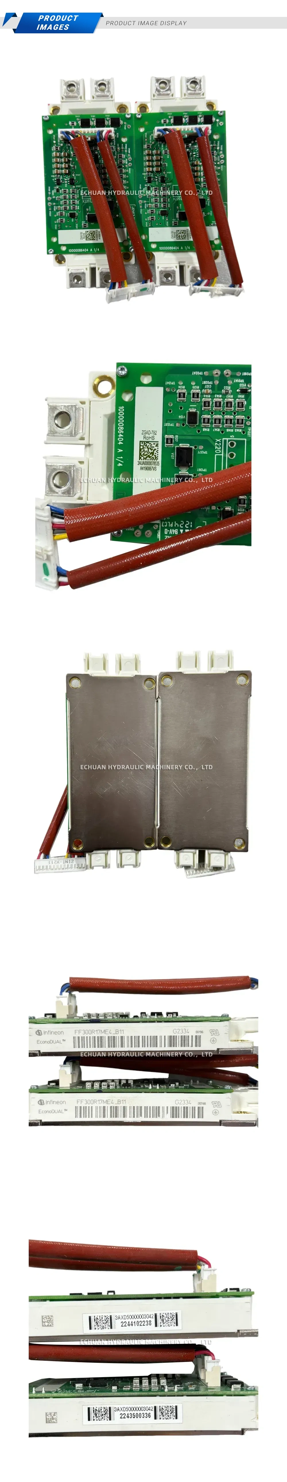 Infineon FF300R17ME4_B11 IGBT Module with Driver Board Assembly Description