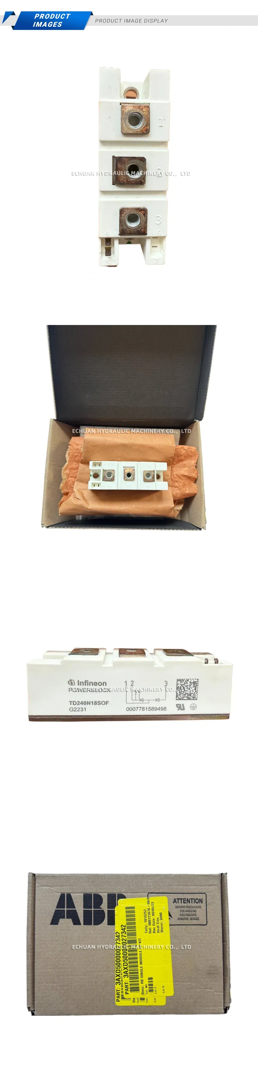 Infineon TD240N18SOF Power Semiconductor Module (Thyristor/Diode) Description