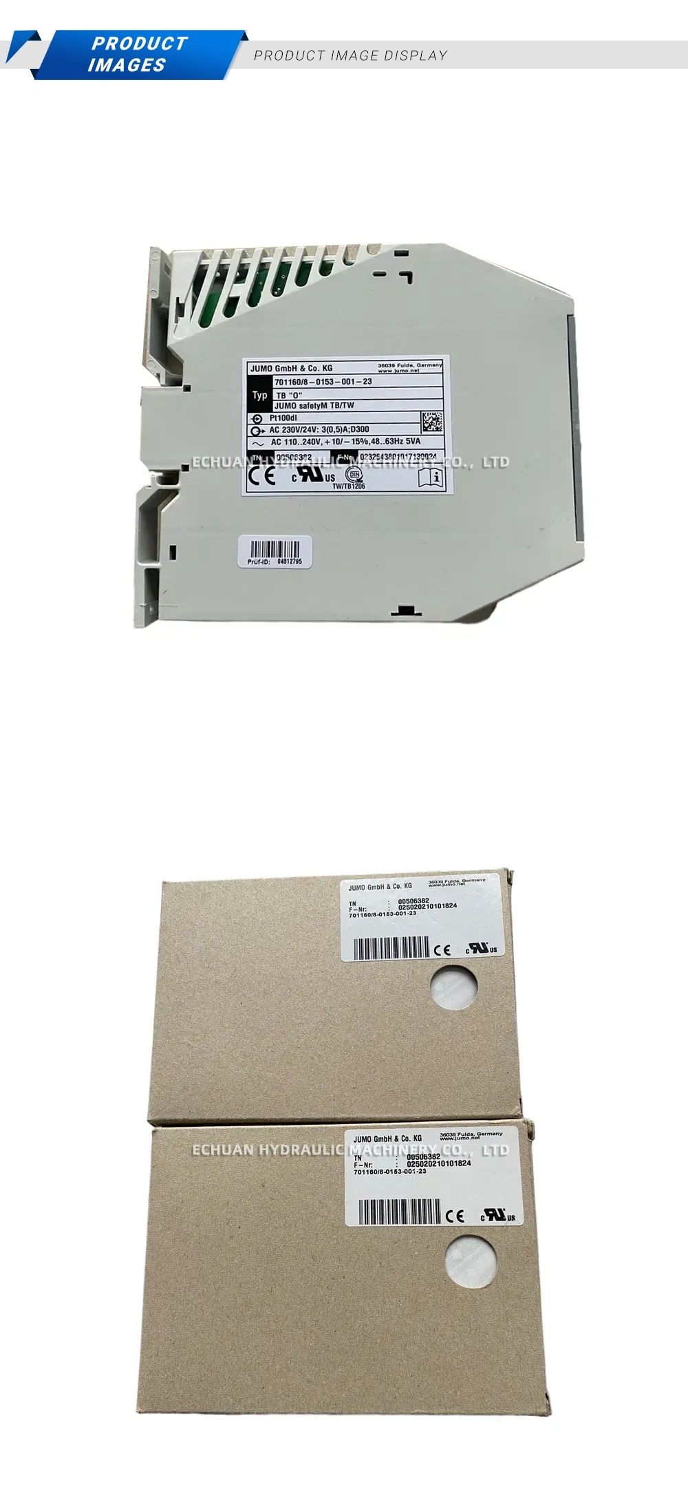 JUMO 701160/8-0153-001-23 Safety Temperature Monitor Description
