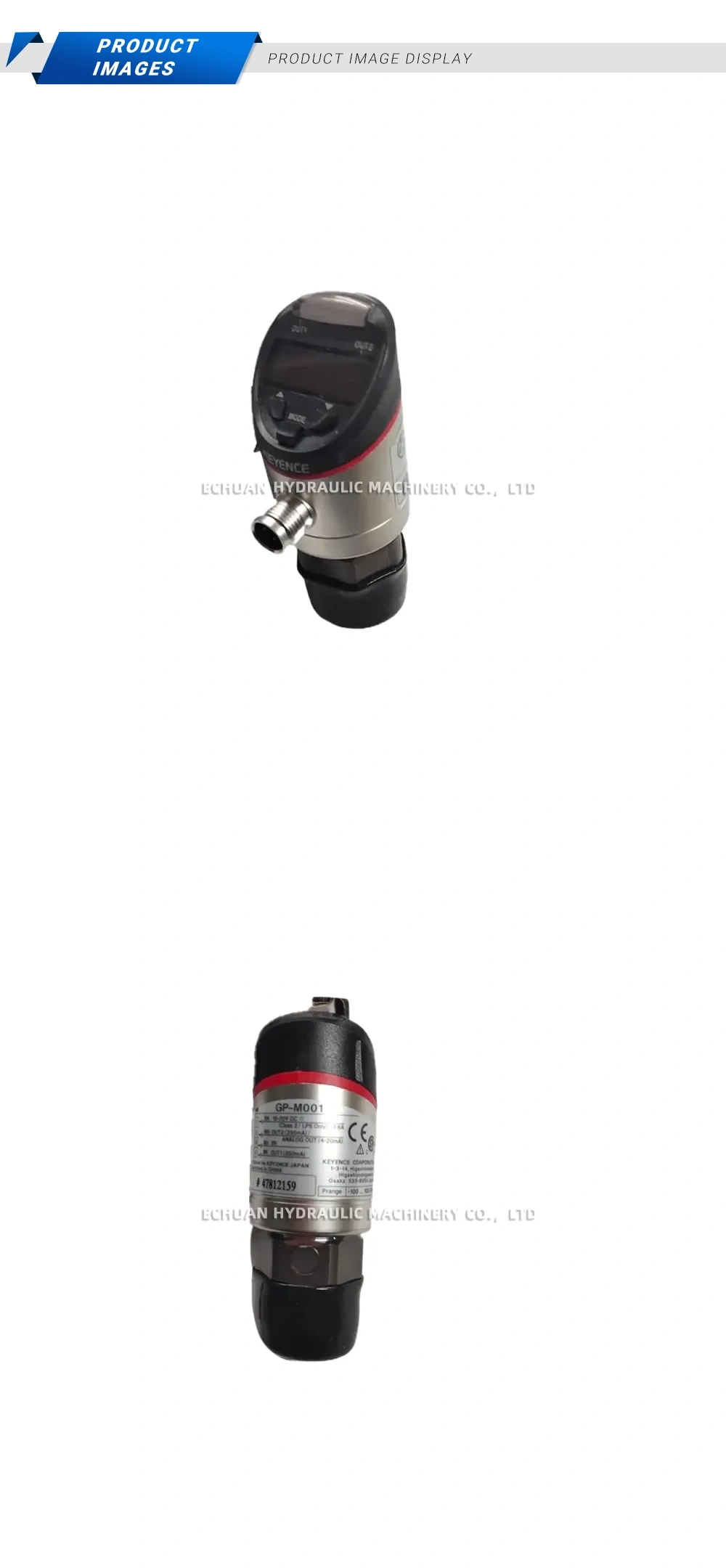 KEYENCE GP-M001 Integrated Pressure Sensor - Echuan Hydraulic