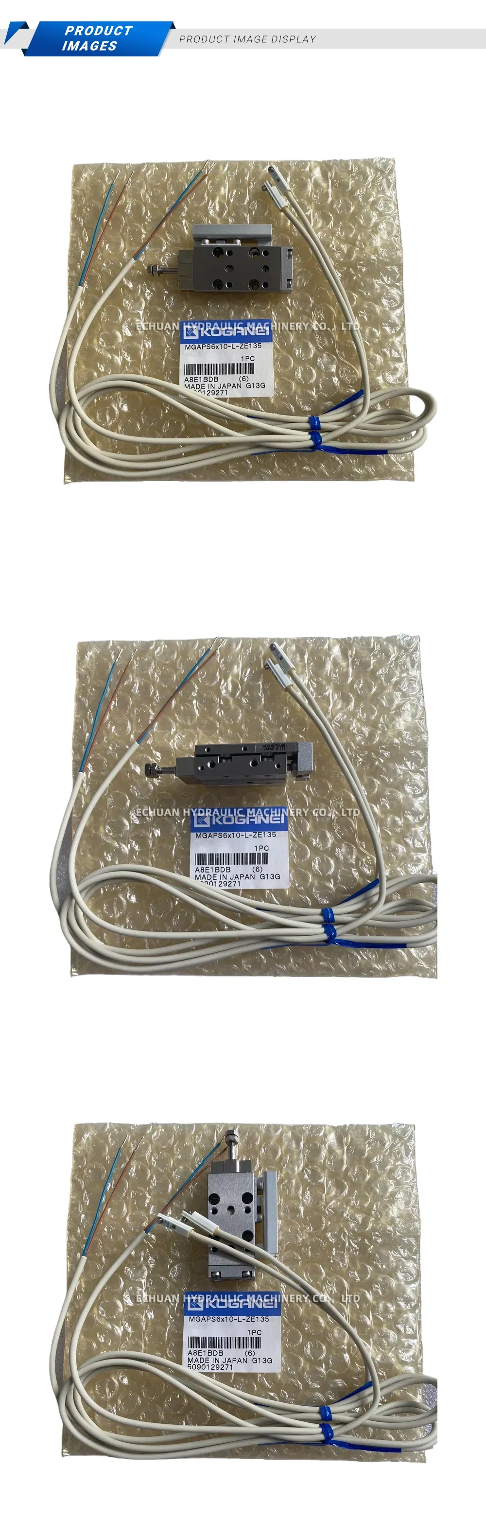KOGANEI MGAPS6x10-L-ZE135 Pneumatic Slide Table Cylinder Description