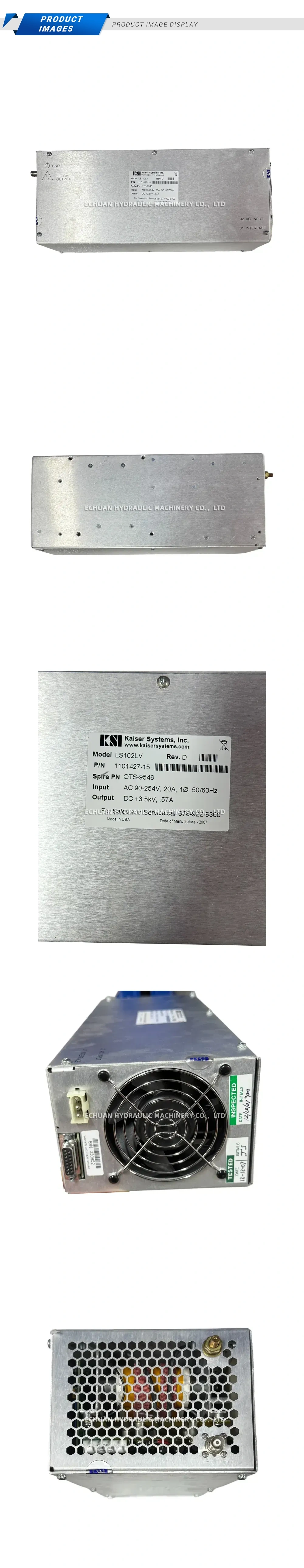 Kaiser Systems LS102LV High Voltage Power Supply Description