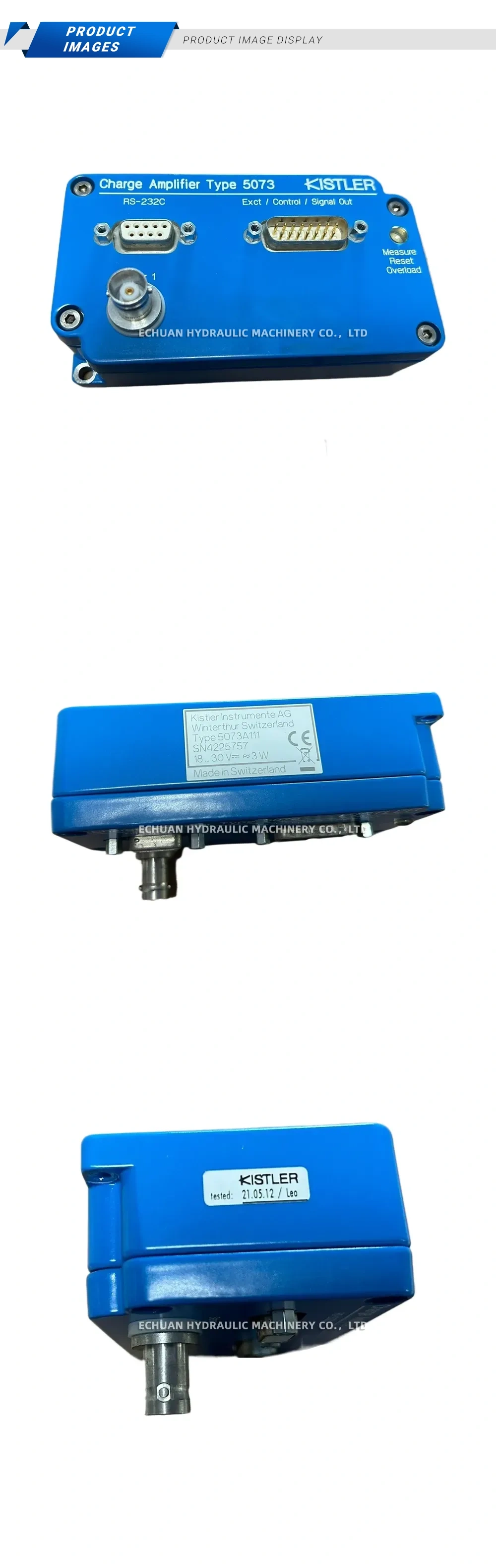 Kistler 5073A111 Charge Amplifier Description