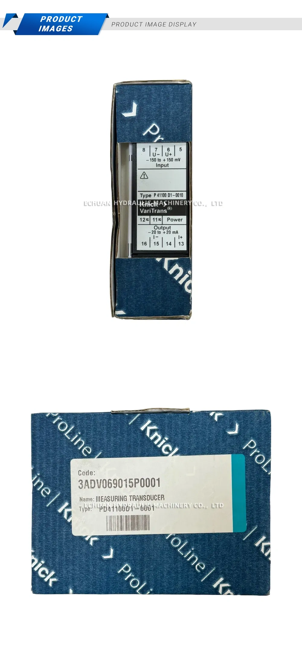 Knick P 41100 D1-0010 Measuring Transducer Description