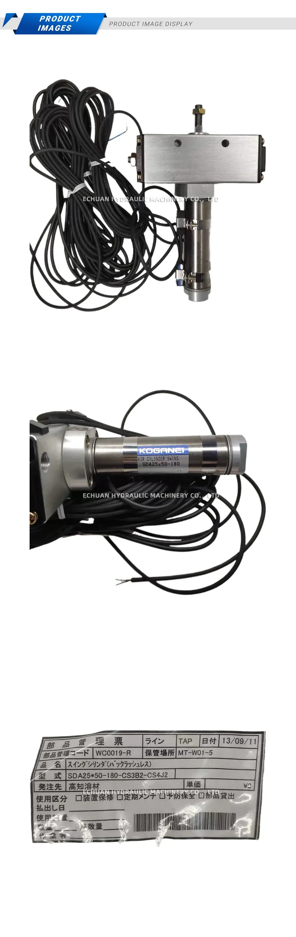 Koganei SDA25*50-180-CS3B2-CS4J2 Pneumatic Swing Cylinder Description