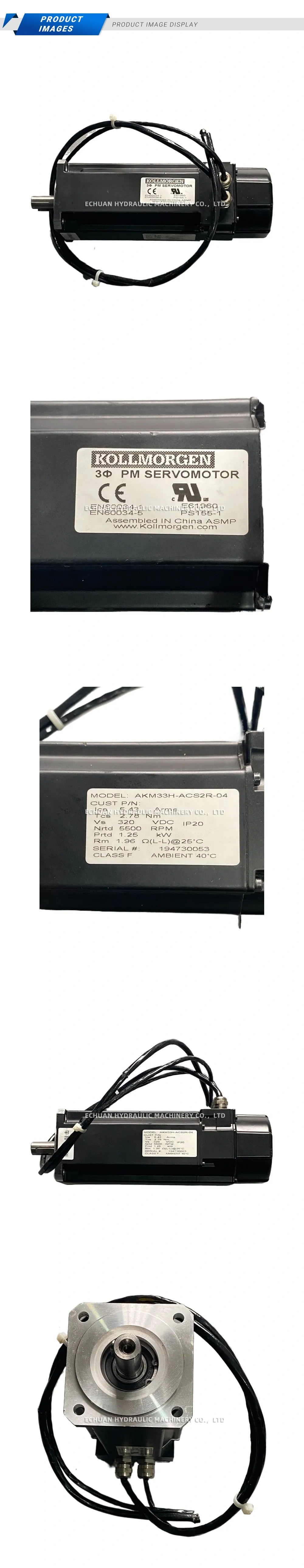 Kollmorgen AKM33H-ACS2R-04 3-Phase PM Servo Motor Description