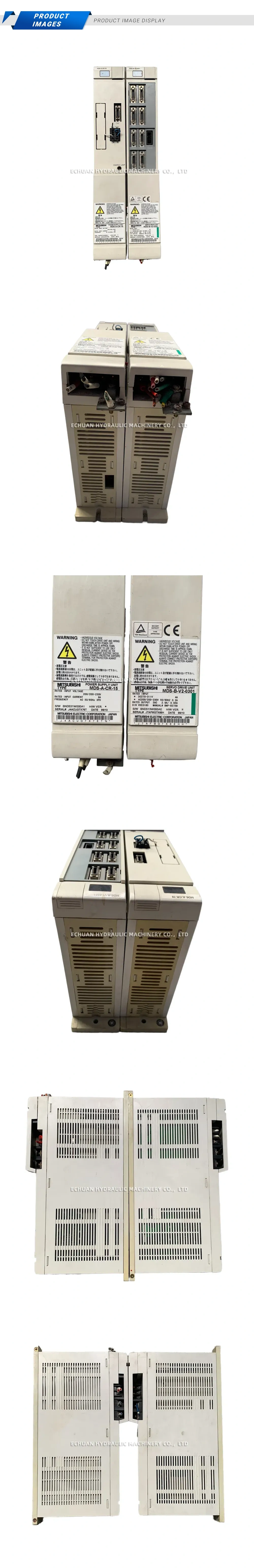 MITSUBISHI MDS-B-V2-0301 / MDS-A-CR-15 Servo Drive Unit and Power Supply Unit Description