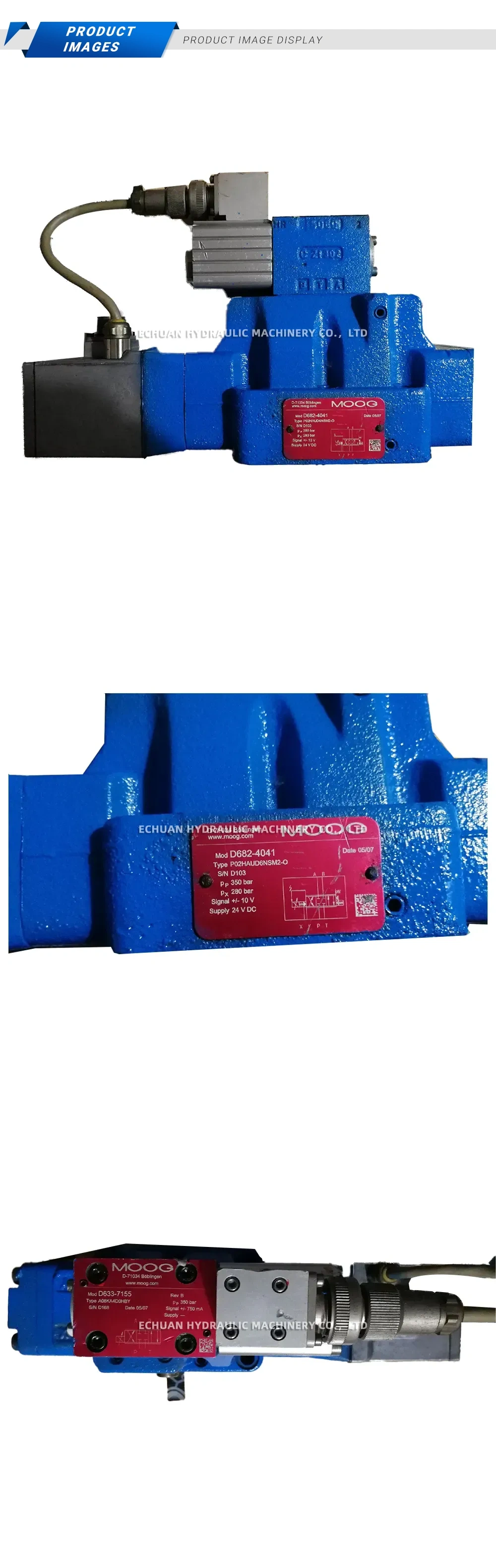 MOOG D682-4041 Hydraulic Servo-Proportional Control Valve Description