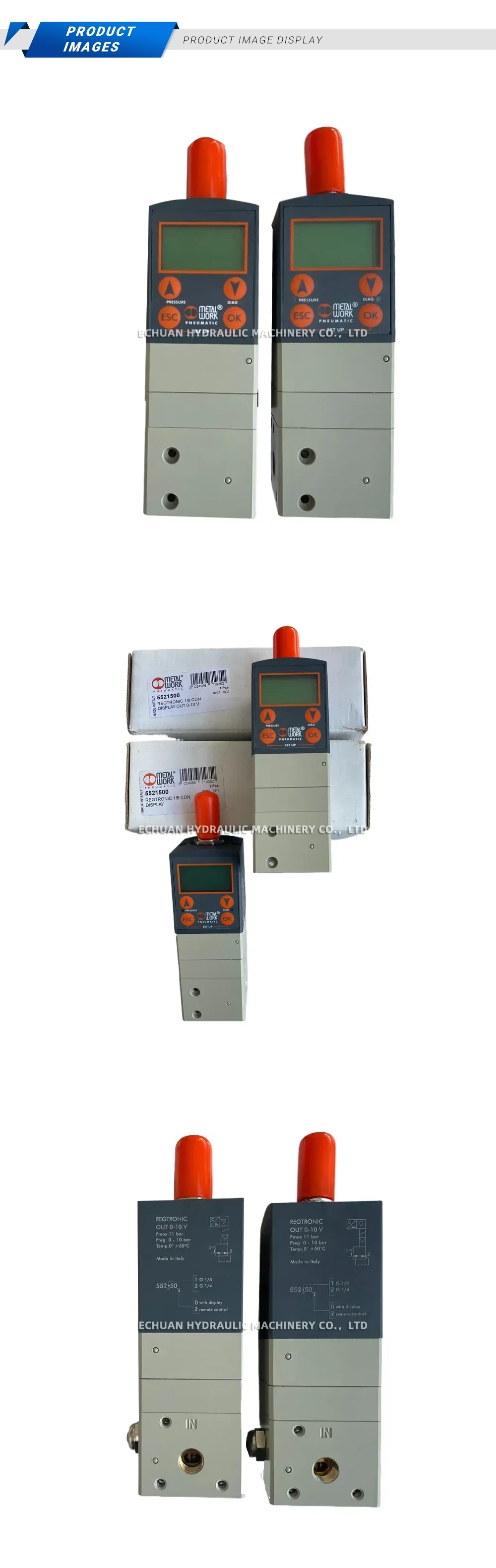 Metal Work 5521500 Electronic Pressure Regulator Description