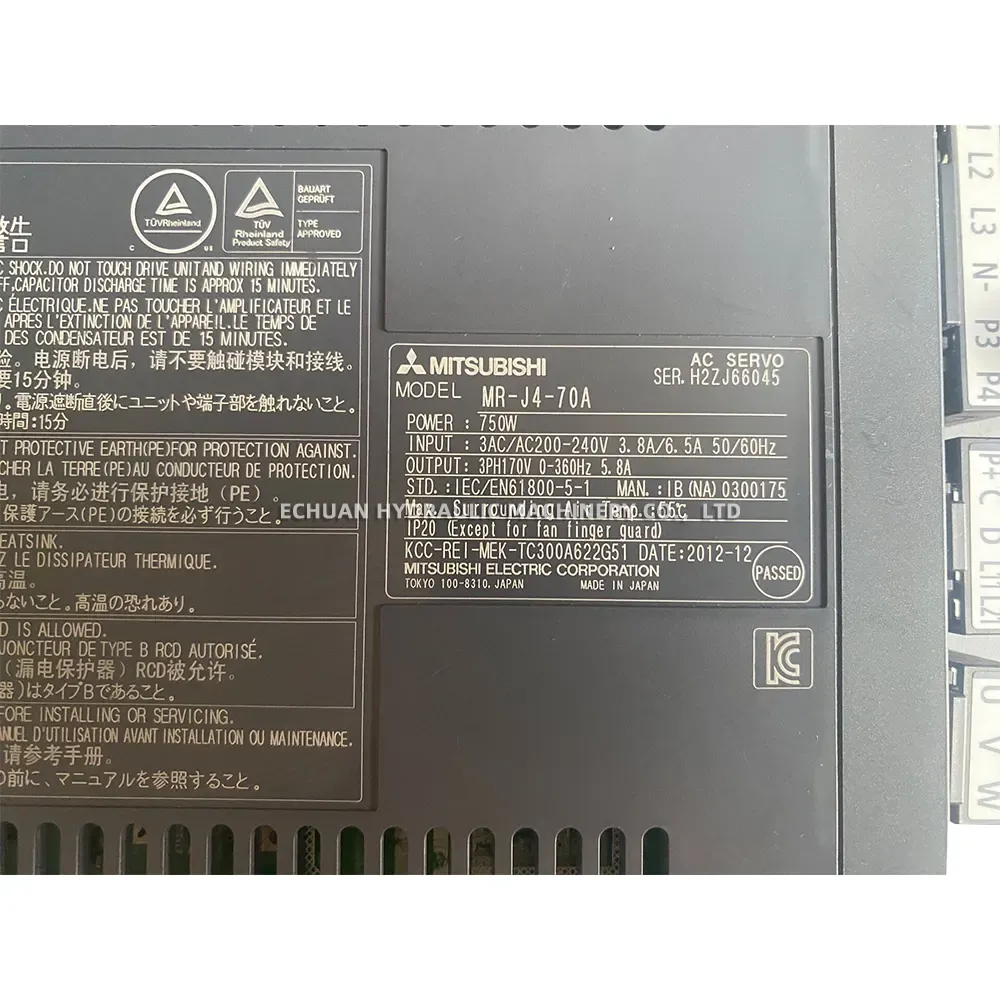 Mitsubishi MR-J4-70A AC Servo Amplifier