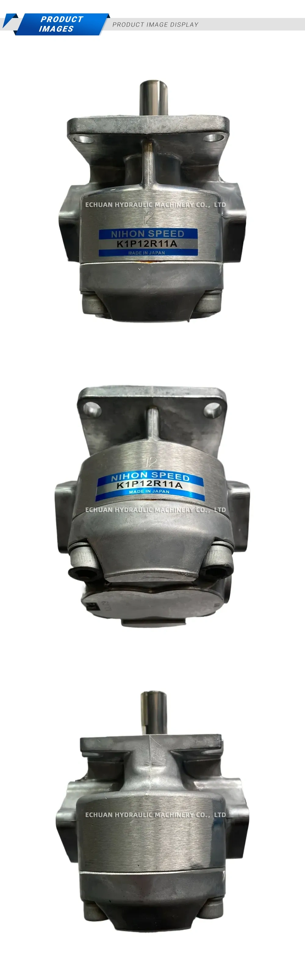 Nihon Speed K1P12R11A Hydraulic Gear Pump Description