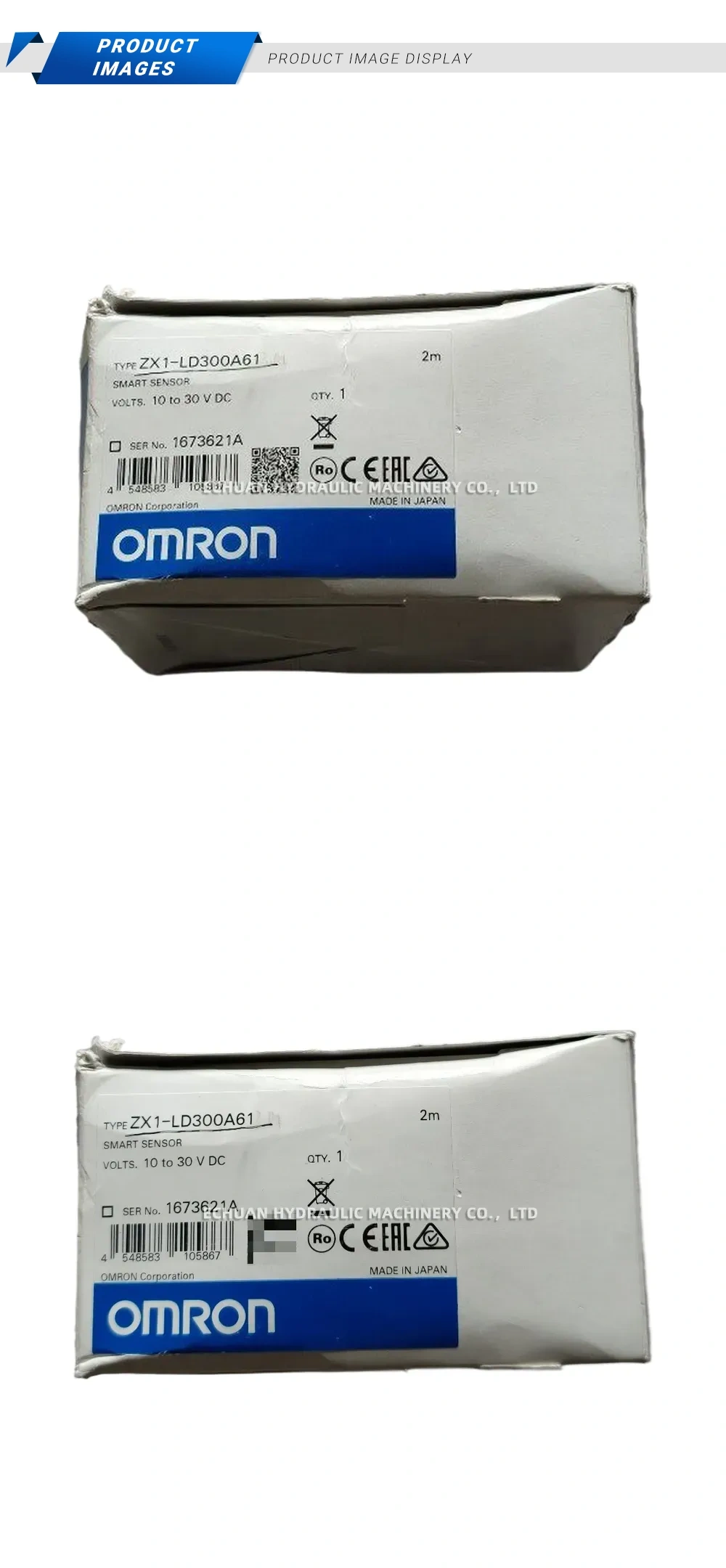 OMRON ZX1-LD300A61 Smart Sensor Description