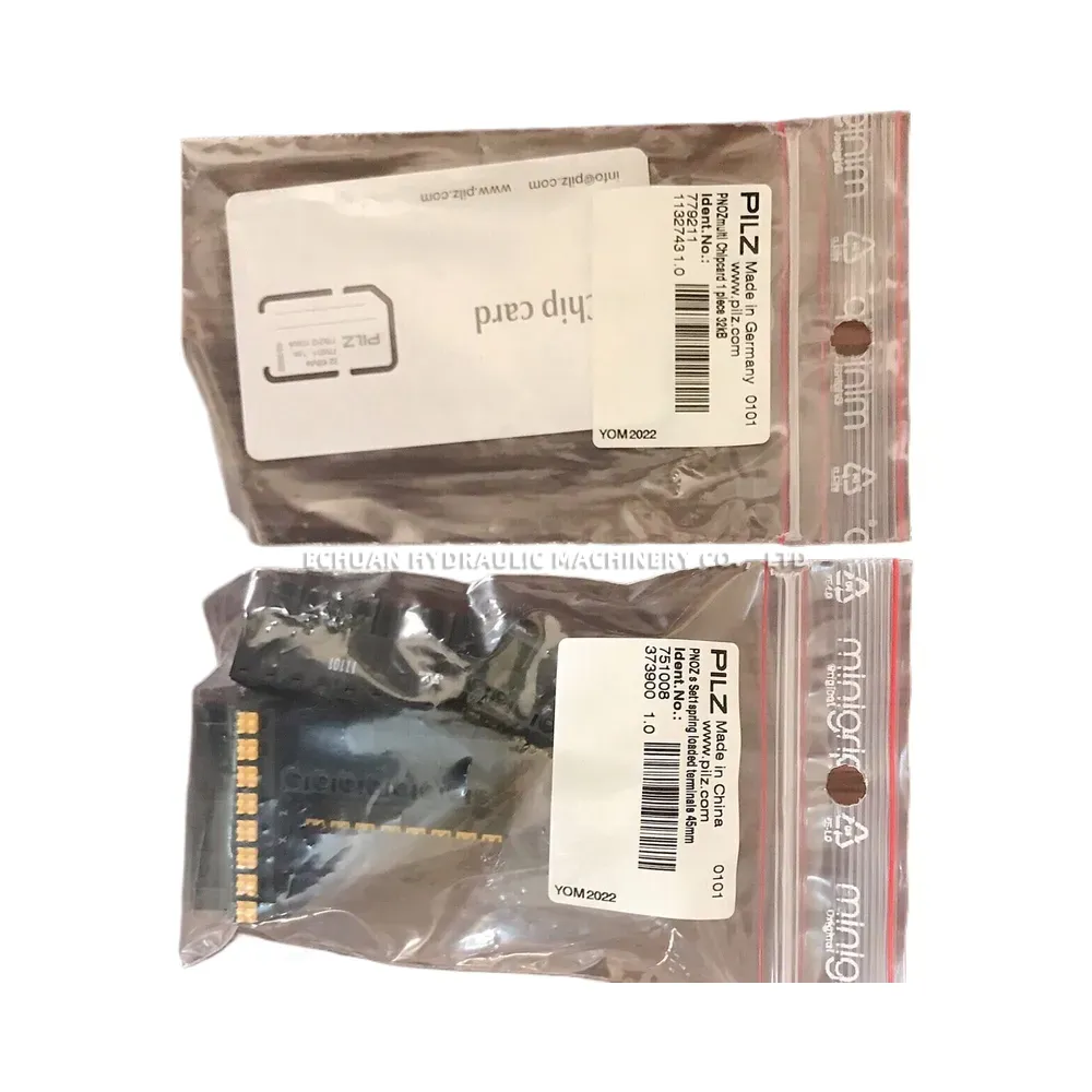PILZ 100819, 779211, 751008 Safety Controller Accessories (Chip Card & Terminal Set)