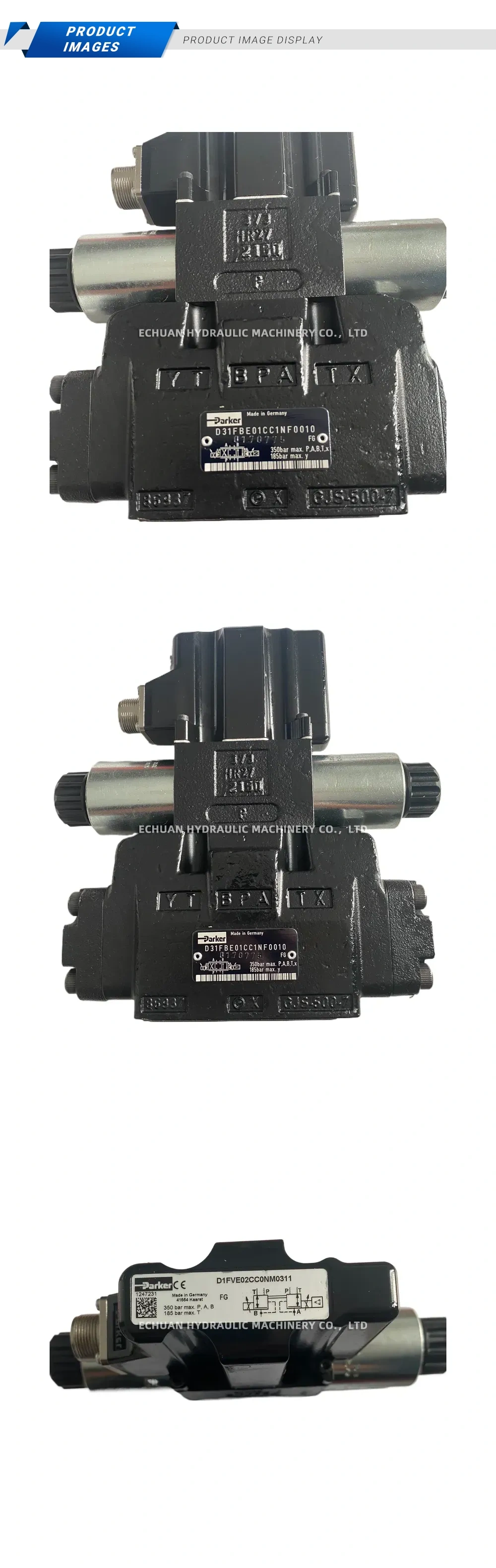 Parker D31FBE01CC1NF0010 Hydraulic Directional Control Valve Description