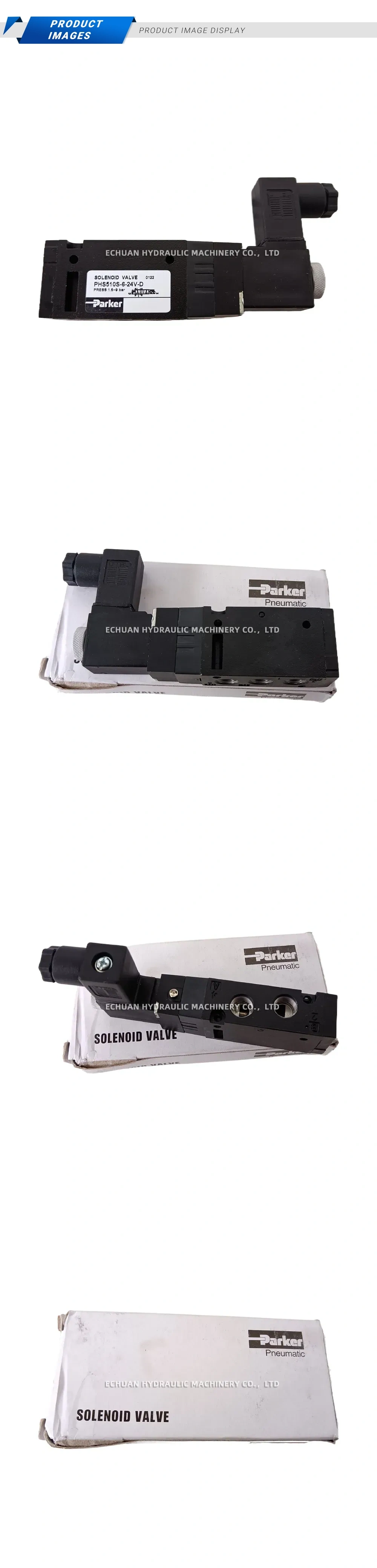 Parker PHS510S-6-24V-D Solenoid Valve Description